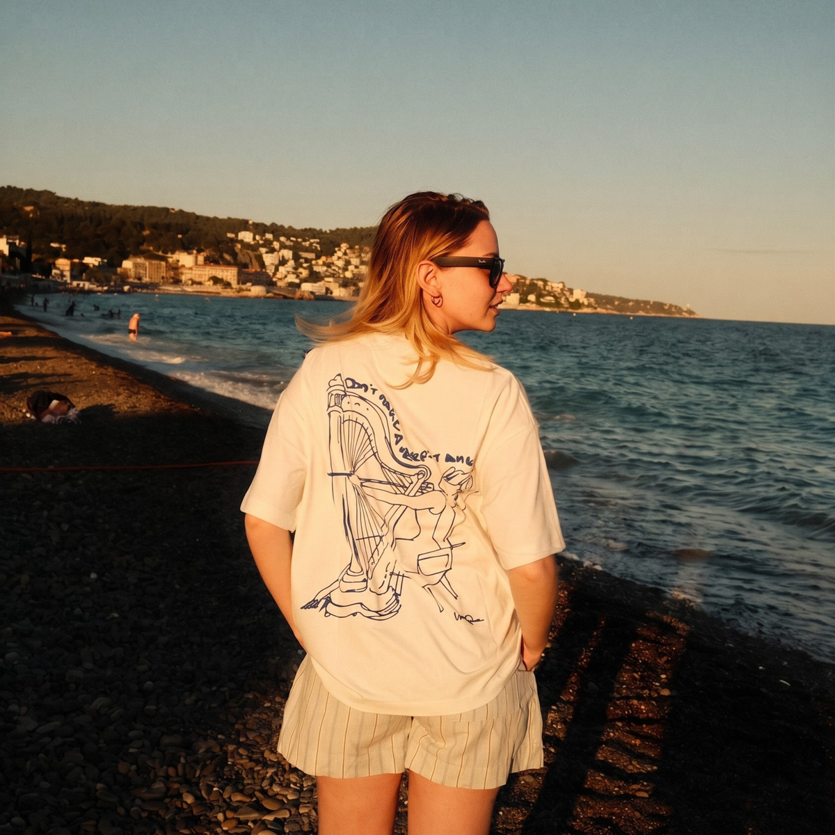Camiseta Harpist - Off-White